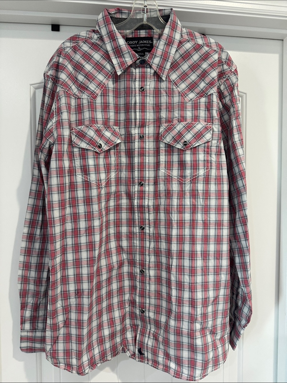 Cody James Red Plaid Western Shirt - Men